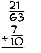 What is 21/63 + 7/10?