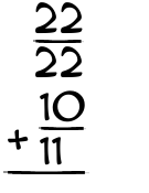 What is 22/22 + 10/11?