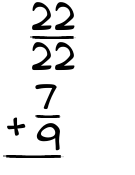What is 22/22 + 7/9?