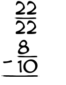 What is 22/22 - 8/10?