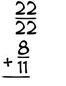 What is 22/22 + 8/11?