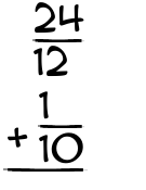 What is 24/12 + 1/10?