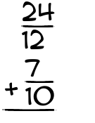 What is 24/12 + 7/10?