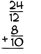What is 24/12 + 8/10?
