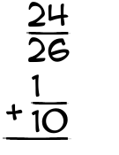 What is 24/26 + 1/10?