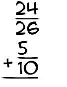 What is 24/26 + 5/10?