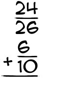 What is 24/26 + 6/10?
