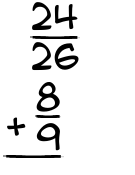 What is 24/26 + 8/9?