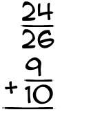 What is 24/26 + 9/10?