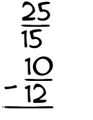 What is 25/15 - 10/12?