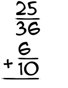 What is 25/36 + 6/10?