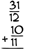 What is 31/12 + 10/11?