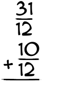 What is 31/12 + 10/12?