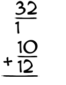 What is 32/1 + 10/12?
