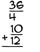 What is 36/4 + 10/12?