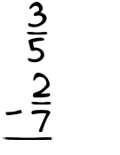 What is 3/5 - 2/7?