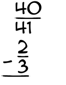 What is 40/41 - 2/3?