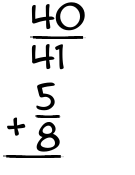 What is 40/41 + 5/8?