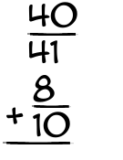 What is 40/41 + 8/10?