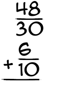 What is 48/30 + 6/10?