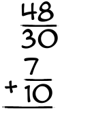 What is 48/30 + 7/10?
