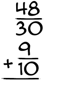 What is 48/30 + 9/10?