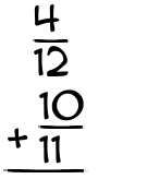 What is 4/12 + 10/11?