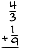 What is 4/3 + 1/9?