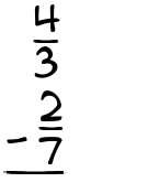 What is 4/3 - 2/7?