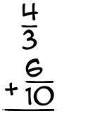 What is 4/3 + 6/10?