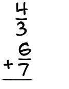 What is 4/3 + 6/7?