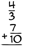 What is 4/3 + 7/10?