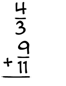 What is 4/3 + 9/11?