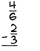 What is 4/6 - 2/3?