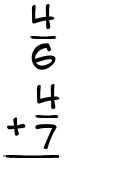 What is 4/6 + 4/7?