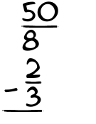 What is 50/8 - 2/3?