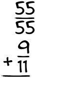 What is 55/55 + 9/11?