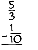 What is 5/3 - 1/10?