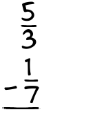 What is 5/3 - 1/7?