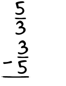 What is 5/3 - 3/5?