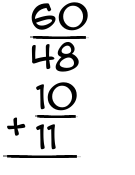 What is 60/48 + 10/11?