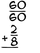 What is 60/60 + 2/8?