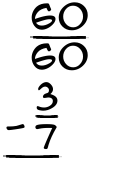 What is 60/60 - 3/7?