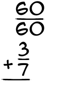 What is 60/60 + 3/7?