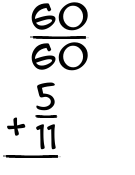 What is 60/60 + 5/11?