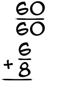 What is 60/60 + 6/8?