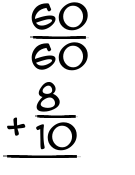 What is 60/60 + 8/10?