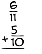 What is 6/11 + 5/10?