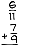 What is 6/11 + 7/9?