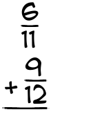 What is 6/11 + 9/12?